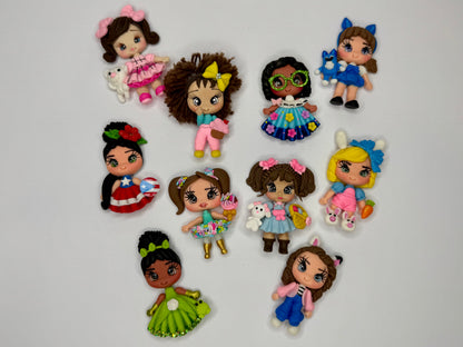 Clay Doll Hair Bows (Customizable)