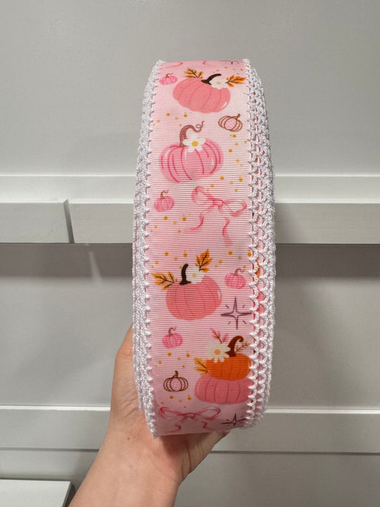 Moonstitch pumpkin 2 in ribbon
