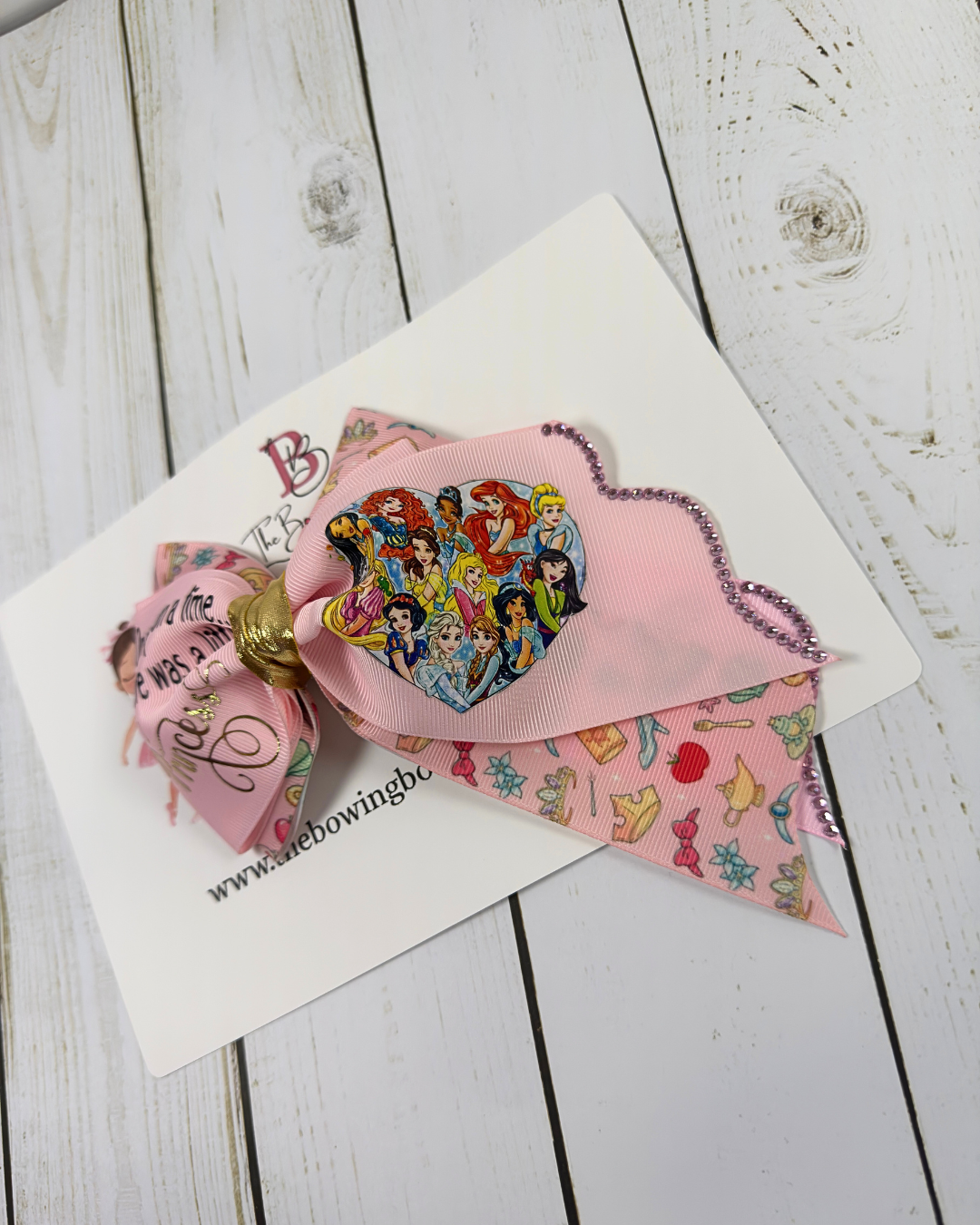 Princess club hair bow