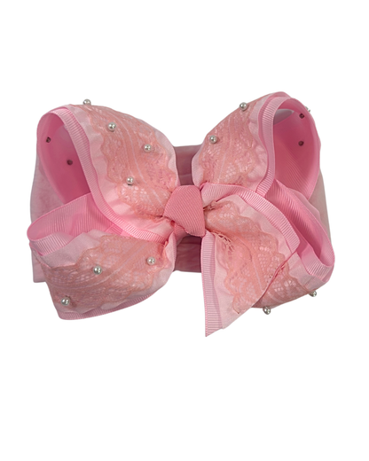 Pink Boutique lace and pearls