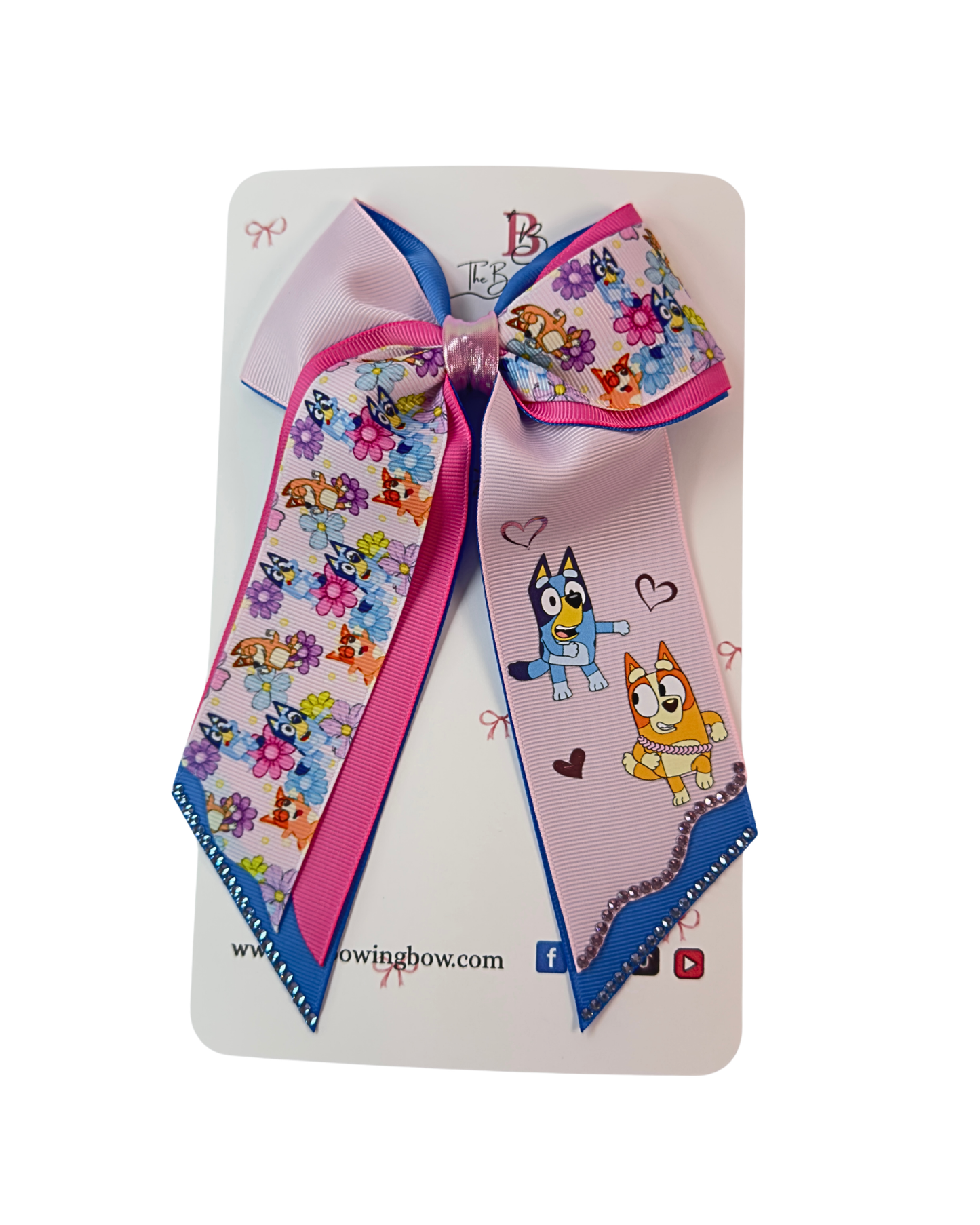 Pink Loving Friends Hair Bow