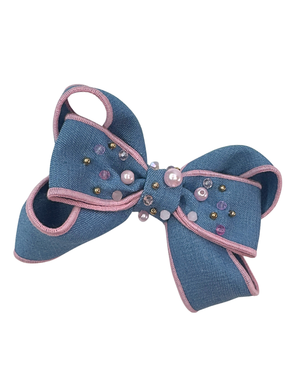 Denim Sapphire Bow
