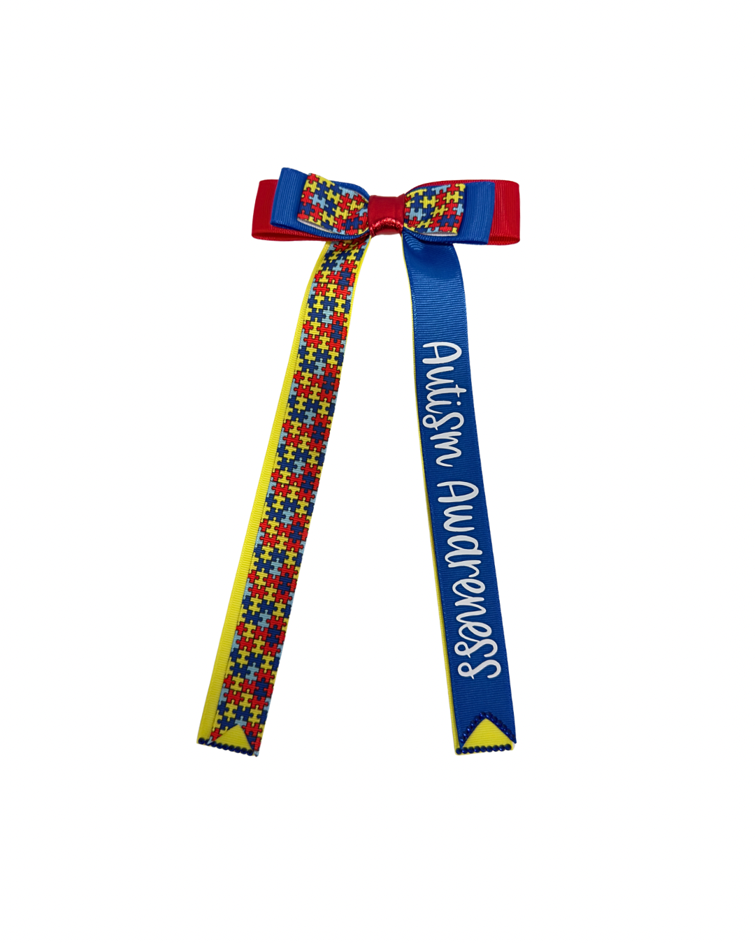 Autism Awareness Hair Bow