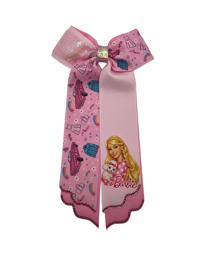 Pink Pup Bow