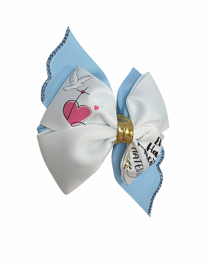 Christian Hair Bow (He is Risen)