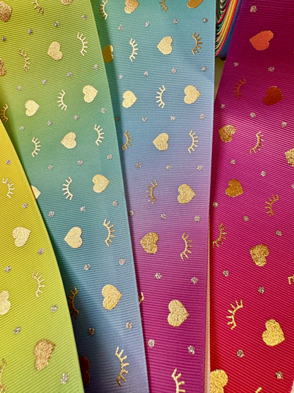Holographic 3 in grossgrain Ribbon