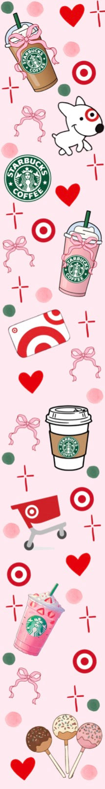 Printed Starbucks/Target Moonstitch