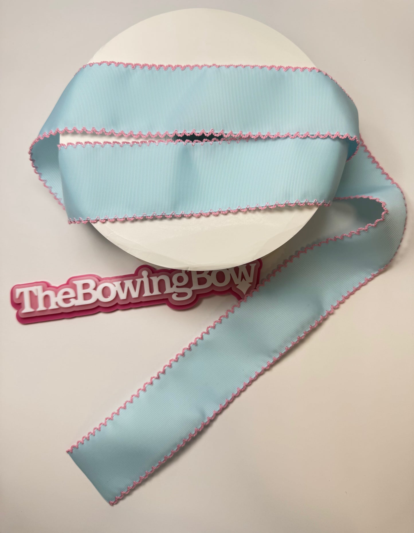 Moonstitch ribbon blue topaz/pink Edge