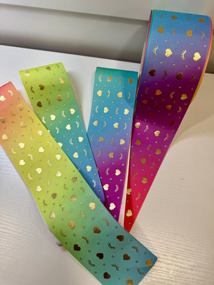 Holographic 3 in grossgrain Ribbon
