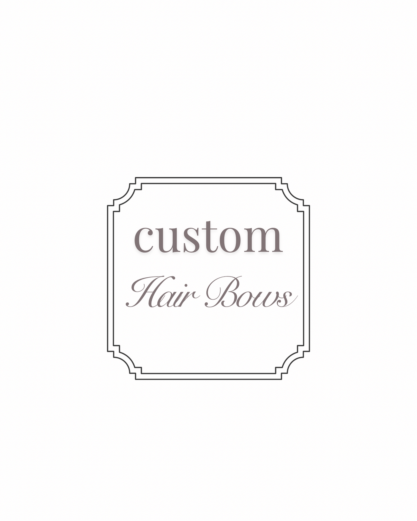 Custom Hair Bows