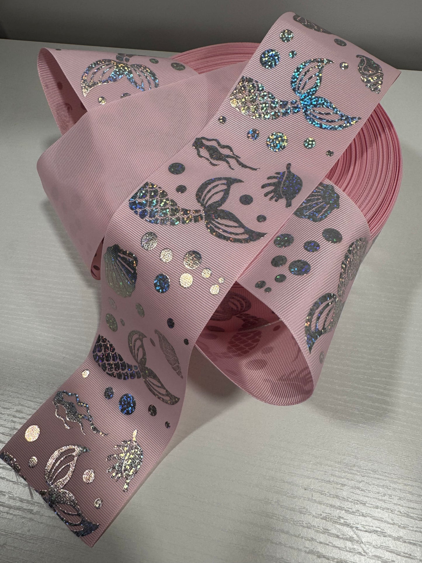 Holographic 3 in grossgrain Ribbon