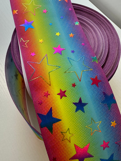 Holographic 3 in grossgrain Ribbon