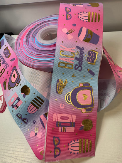 Holographic 3 in grossgrain Ribbon