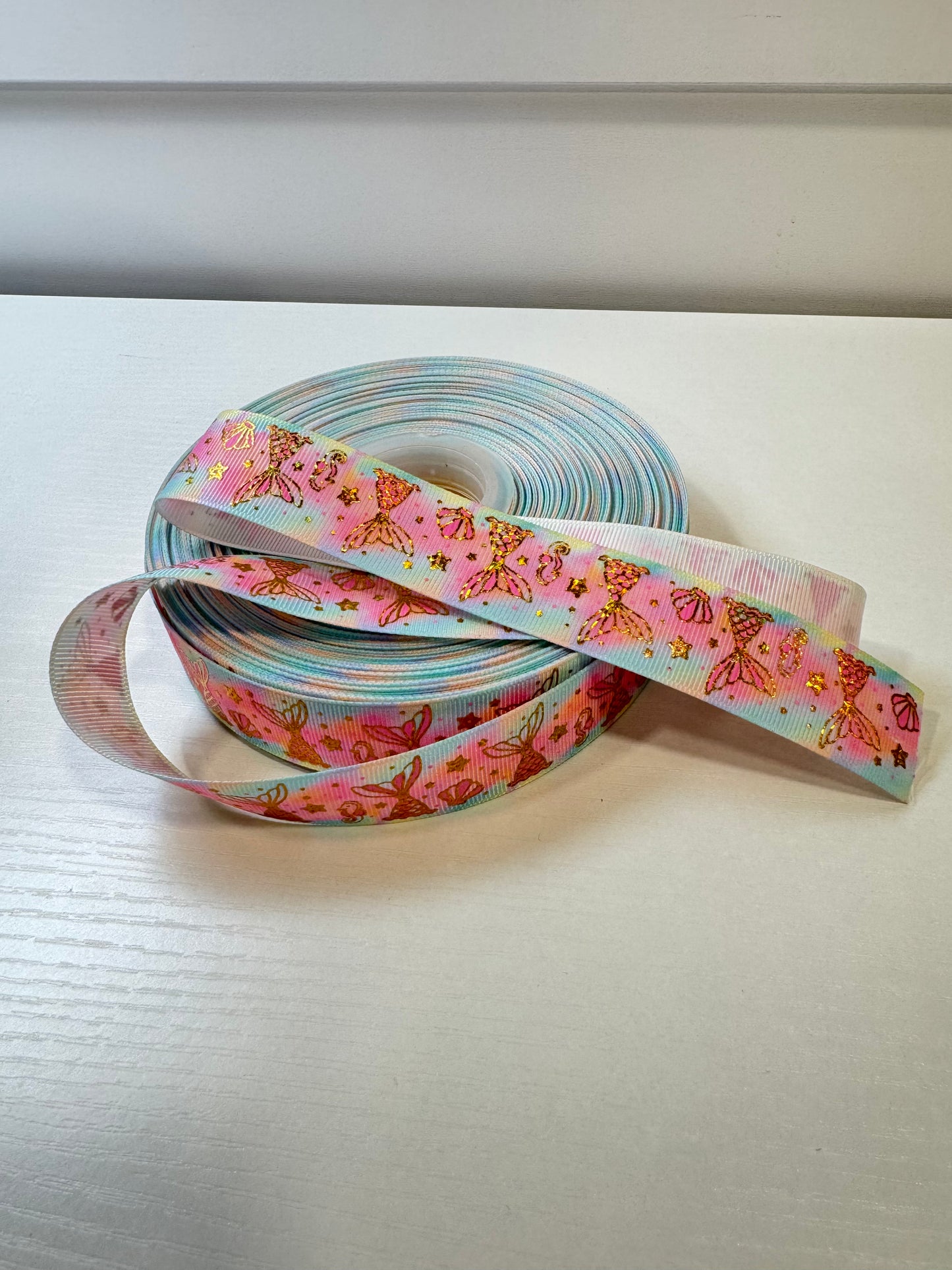 Holographic 1 in grossgrain ribbon