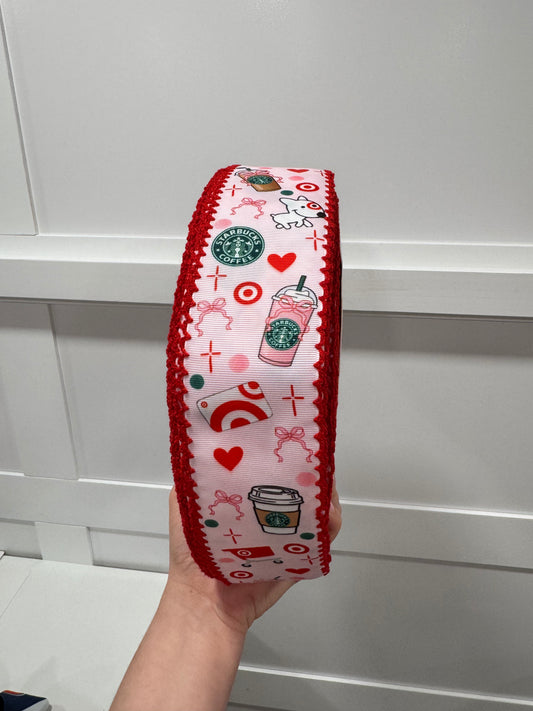 Printed Starbucks/Target Moonstitch