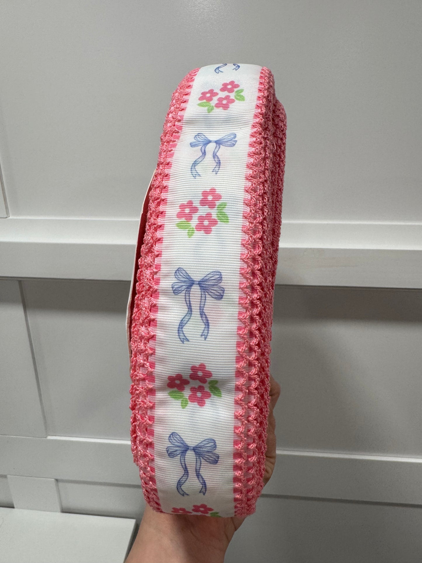 Moonstitch Printed Coquette 1.5 IN Pink Edge