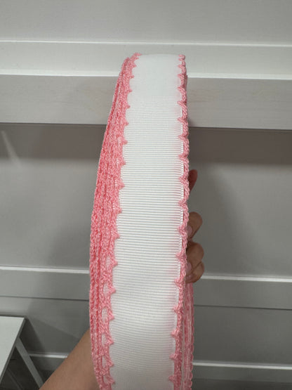 Moonstitch white / pink edge, photo 11