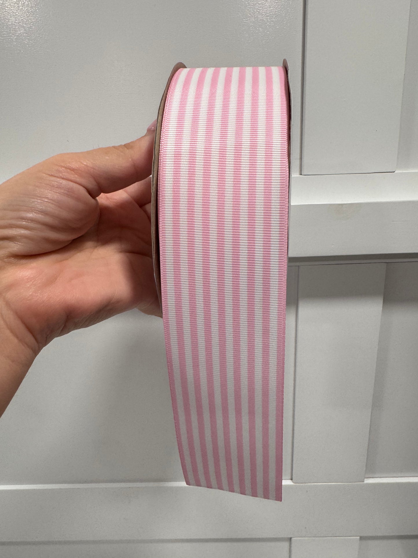 Printed Ribbon 2 IN Pastel Candy Stripe