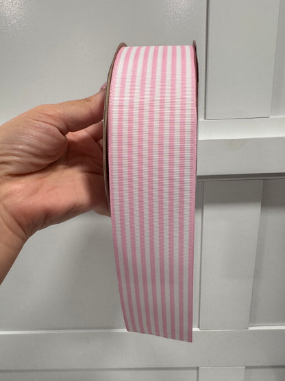 Printed Ribbon 2 IN Pastel Candy Stripe