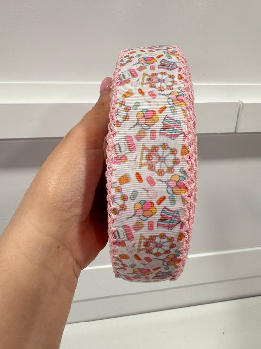 Moonstitch Printed Ribbon(READ DESCRIPTION)1.5 IN  carnival with #117 Edge.
