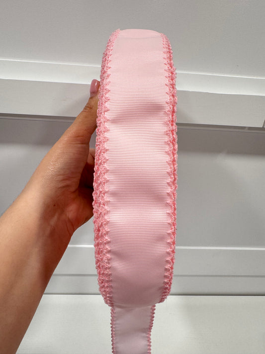 Moonstitch ribbon 1.5 IN.(READ DESCRIPTION)powder Pink with Powder Pink #117