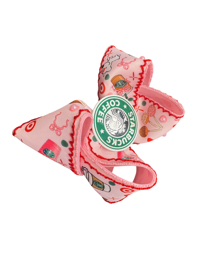 Hair Bow Extra Large Buck with acrylic Center (Measures 6 In)