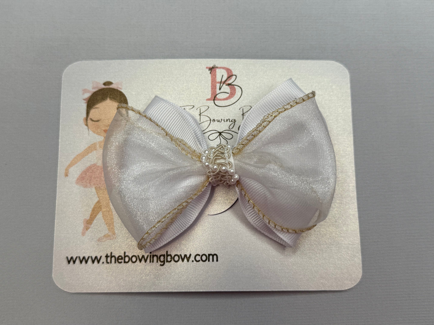 Pearl Elegance Hair Bow