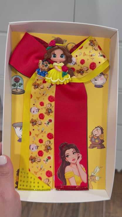 Enchanted Belle and Beast Hair Bow