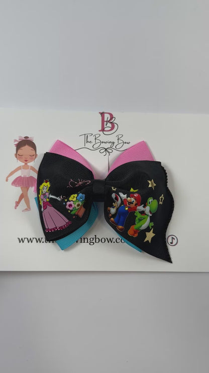 Electric Gamer Hair Bow