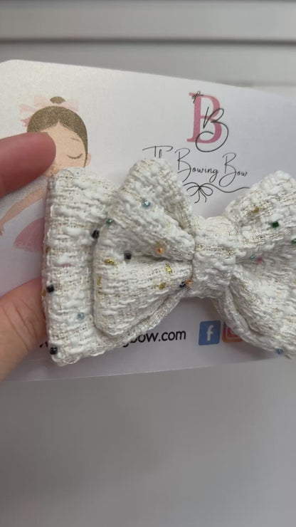 Tweed double small bow