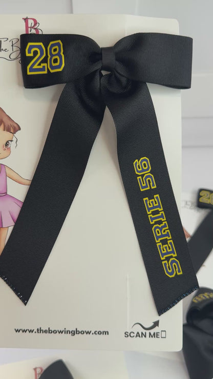 Sports Theme personalized Hair Bow Set