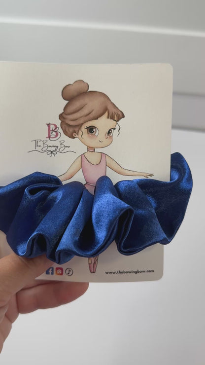 Ocean Blue Scrunchie Silk