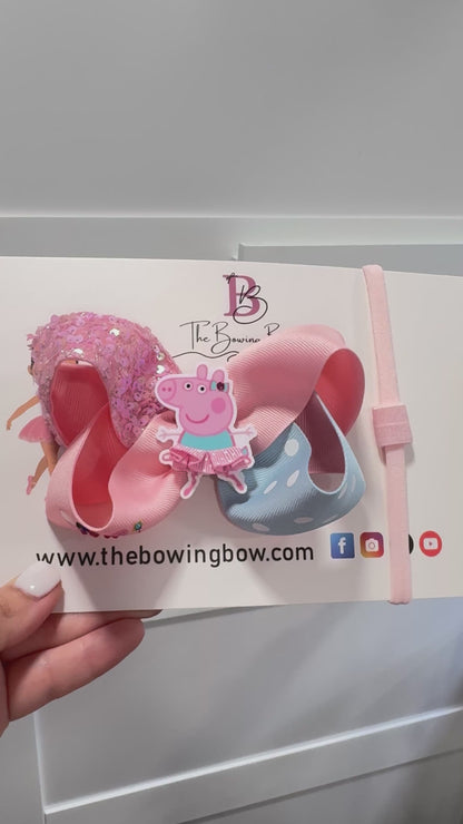 Boutique Peppa Hair Bow