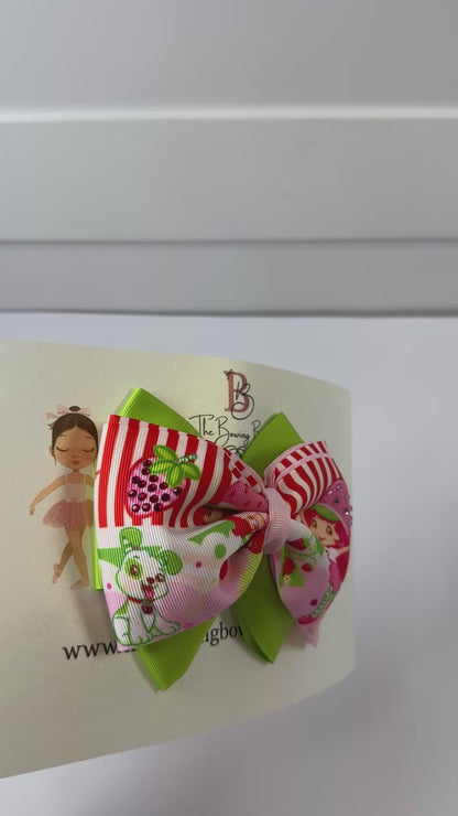 Elegant Strawberry Girl Hair Bow