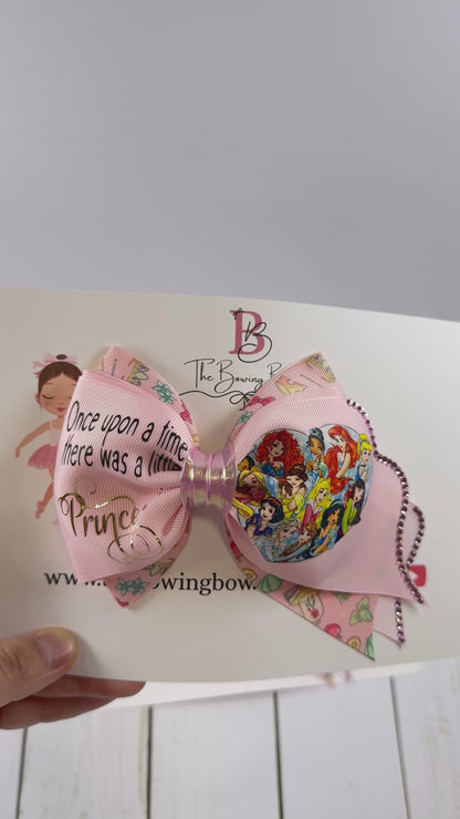 Princess club hair bow