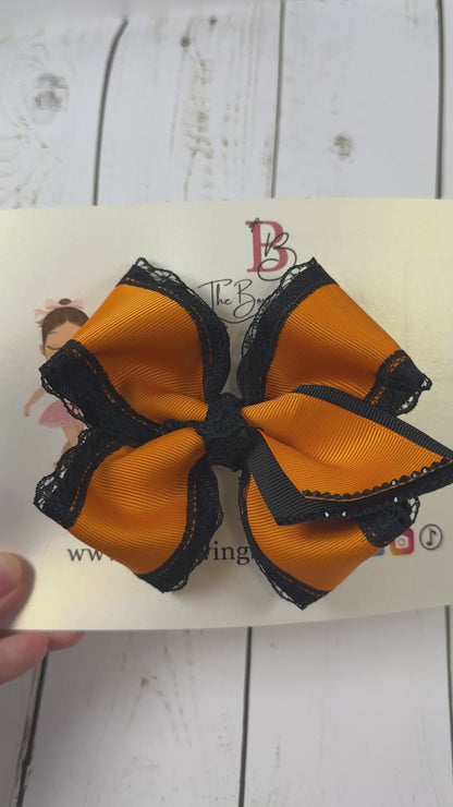Orange Black Leave