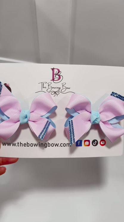 Sugar Plum Sparkle Hair Bow Set