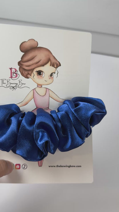 Ocean Blue Scrunchie Silk