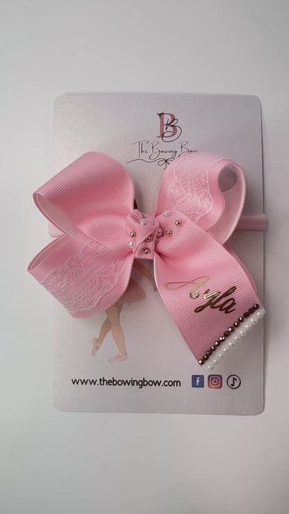 Mini boutique Personalized Hair Bow