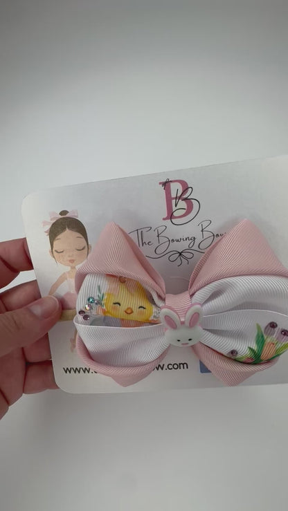 Bunny hair clip/headband