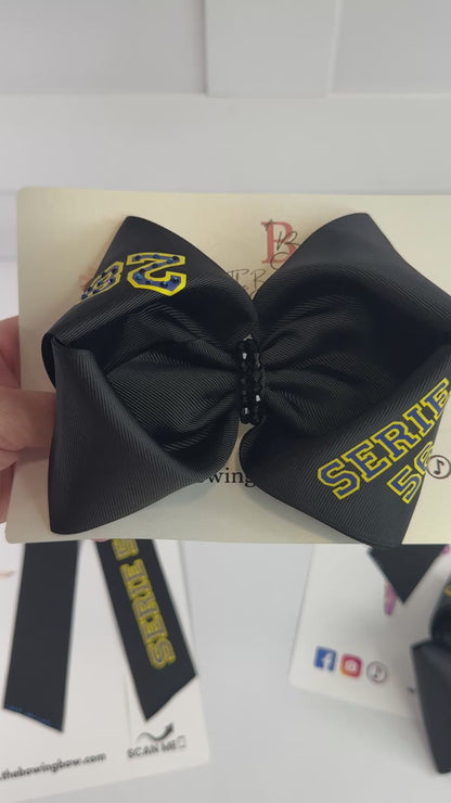Sports Theme personalized Hair Bow Set